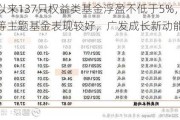 下半年以来137只权益类基金浮盈不低于5%，半导体、芯片等主题基金表现较好，广发成长新动能赚13.47%