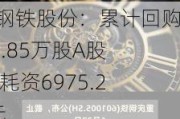 重庆钢铁股份：累计回购6683.85万股A股股份 耗资6975.25万元