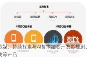 慈文传媒：持续探索与AI技术结合开发影视剧、动漫、游戏等产品