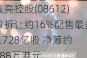 维亮控股(08612)拟折让约16%配售最多1.728亿股 净筹约288万港元