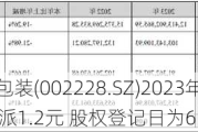 合兴包装(002228.SZ)2023年度每10股派1.2元 股权登记日为6月5日