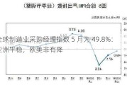 全球制造业***购经理指数 5 月为 49.8%：亚洲平稳，欧美非有降