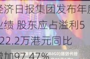 经济日报集团发布年度业绩 股东应占溢利5422.2万港元同比增加97.47%