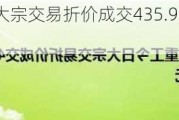 三一重工今日大宗交易折价成交435.93万股 成交额6586.9万元