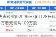 先声药业(02096.HK)6月28日耗资624万港元回购109万股