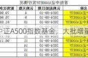 公募激战中证A500指数基金，大批增量资金将入市