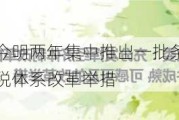 蓝佛安：拟在今明两年集中推出一批条件成熟、可感可及的深化财税体系改革举措