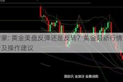 王启蒙: 黄金美盘反弹还是反转？黄金最新行情走势分析及操作建议