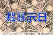 日元暴涨，突破关键关口！