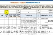 普惠保险首份“顶层设计”出炉！业务开展纳入经营绩效考核 大型险企考核权重原则上不低于5%