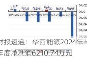 财报速递：华西能源2024年半年度净利润6210.74万元