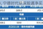 连续3日净买入 宁德时代获深股通净买入8.38亿元