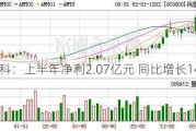 风华高科：上半年净利2.07亿元 同比增长143.62%