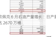 欧佩克 6 月石油产量增长：日产量达 2670 万桶