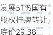 珠海大横琴创新发展51%国有股权挂牌转让，底价29.38亿元