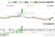 中体产业：预计上半年净利润约2000万元到2500万元 同比扭亏