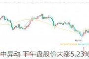 极光盘中异动 下午盘股价大涨5.23%报6.04美元