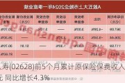 中国人寿(02628)前5个月累计原保险保费收入约为4157亿元 同比增长4.3%