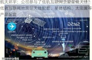 航天环宇：公司参与了低轨互联网卫星星载天线、低轨互联网地面站天线配套、星体结构、太阳翼等产品配套