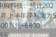 中粮科技：预计2024年上半年净利润为5300万元~6800万元