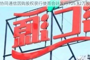 协同通信因购股权获行使而合计发行705.92万股