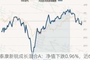 泰康新锐成长混合A：净值下跌0.96%，近6个月收益率-6.24%