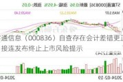 富通信息（000836）自查存在会计差错更正，本月接连发布终止上市风险提示