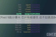 谷歌Pixel 9跑分曝光 芯片性能堪忧 还不如骁***+ Gen1