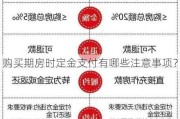 购买期房时定金支付有哪些注意事项？