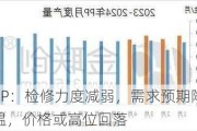 PP：检修力度减弱，需求预期降温，价格或高位回落