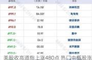 美股收高道指上涨480点 热门中概股涨跌不一