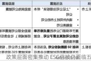 政策层面密集推动 ESG信披仍面临五大挑战