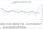 中国进口车进口量持续下滑：2023年降至80万台，电动化转型影响需求结构