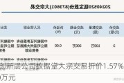 新三板创新层公司数据堂大宗交易折价1.57%，成交金额3750万元