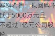 赛科希德：拟回购不低于5000万元且不超过1亿元公司股份