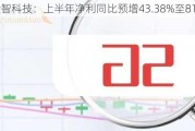 金智科技：上半年净利同比预增43.38%至81.98%