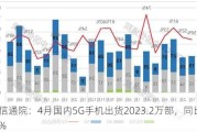 中国信通院：4月国内5G手机出货2023.2万部，同比增52.2%