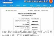 18家重大违法违规股东被点名！涉事由4项 牵出信泰人寿、百年人寿两家险企