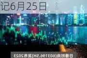 内蒙新华(603230.SH)：2023年权益分派10派4.5元 股权登记6月25日