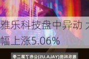 雅乐科技盘中异动 大幅上涨5.06%