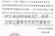 ST汇金(300368.SZ)：选举非独立董事毛世权为董事长