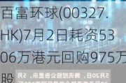 百富环球(00327.HK)7月2日耗资5306万港元回购975万股