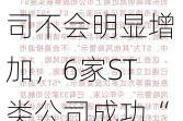 短期内退市公司不会明显增加，6家ST类公司成功“摘帽”