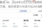 小米集团-W：2024年5月27日行使期权发行20.7万股，股份奖励***发行6234.8万股