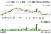 注意！五洲特纸将于7月3日召开股东大会