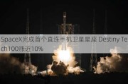 SpaceX完成首个直连手机卫星星座 Destiny Tech100涨近10%