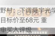 野村：下调舜宇光学目标价至68元 重申买入评级