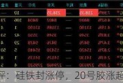 收评：硅铁封涨停，20号胶涨超4%