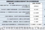 2024下半年欧元稳定性面临考验 汇率波动将加大