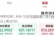 美股异动｜特斯拉跌1.36% 7月在欧盟销量下降16%+推迟在Cybertruck上推出FSD